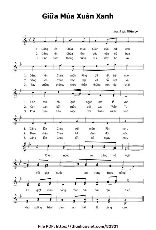 Giữa mùa xuân xanh - Miên Ly - trang 1