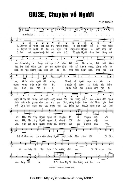Giuse chuyện về người - Thế Thông - trang 1