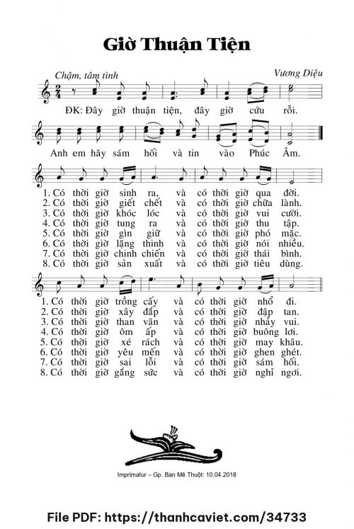 Gờ thuận tiện - Lm. Vương Diệu - trang 1