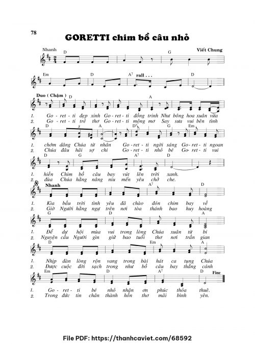 Goretti chim bồ câu nhỏ - Viết Chung - trang 1