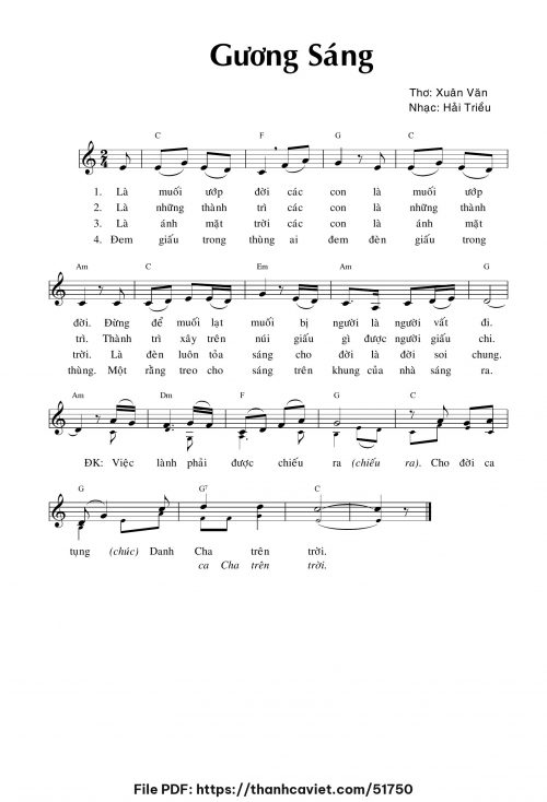 Gương sáng - Hải Triều - trang 1