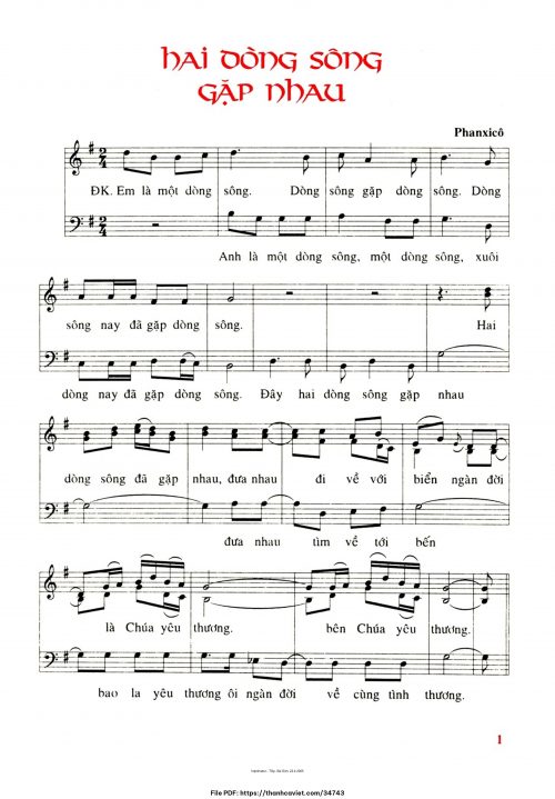 Hai dòng sông gặp nhau - Phanxicô - trang 1