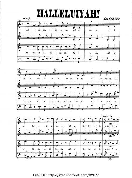 Halleluiyah - Liên Bình Định - trang 1