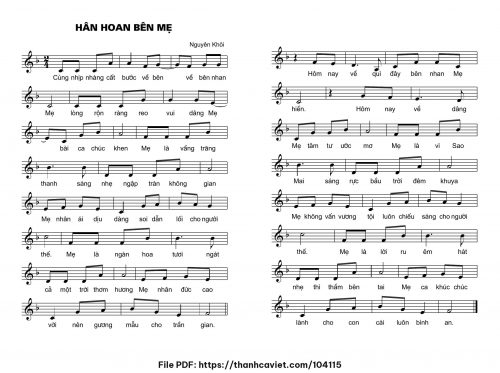 Hân hoan bên Mẹ - Lm. Nguyên Khôi - trang 1