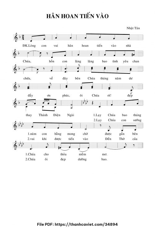 Hân hoan tiến vào - Nhật Tân - trang 1