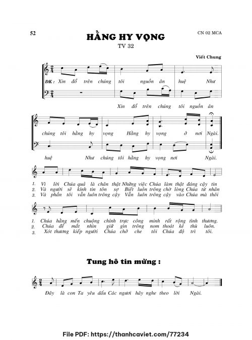 Hằng hy vọng - Viết Chung - trang 1