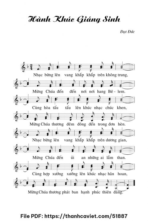 Hành khúc Giáng sinh - Đạt Đức - trang 1