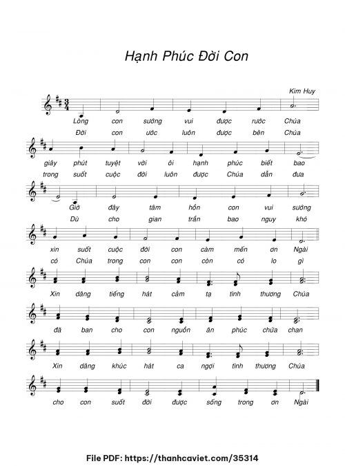 Hạnh phúc đời con - Kim Huy - trang 1