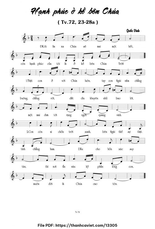 Hạnh phúc ở kề bên Chúa - Quốc Vinh - trang 1