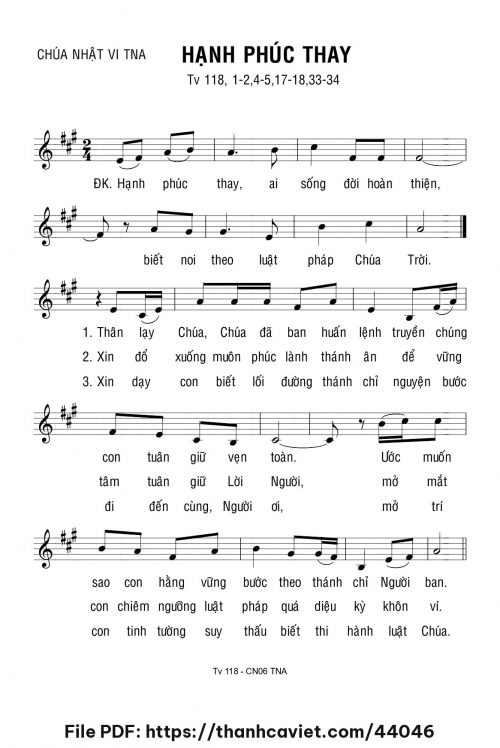 Hạnh phúc thay - Lm. Bạch Vân - trang 1