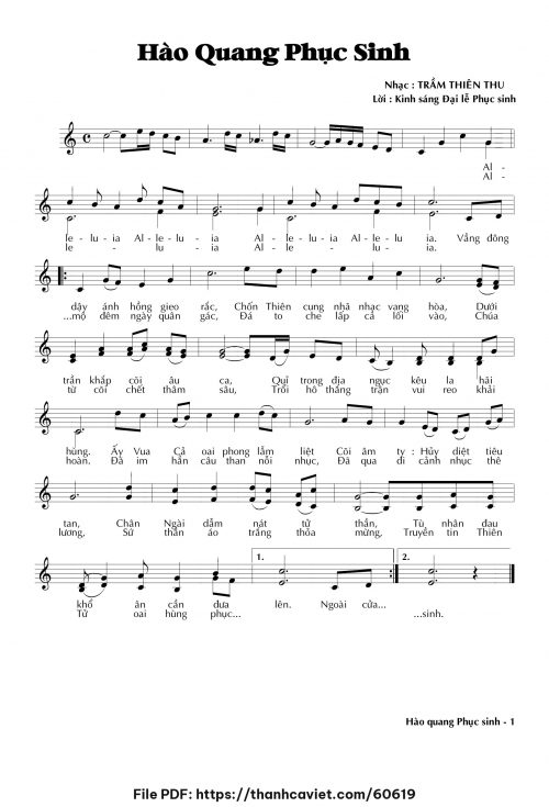 Hào quang Phục Sinh - Trầm Thiên Thu - trang 1