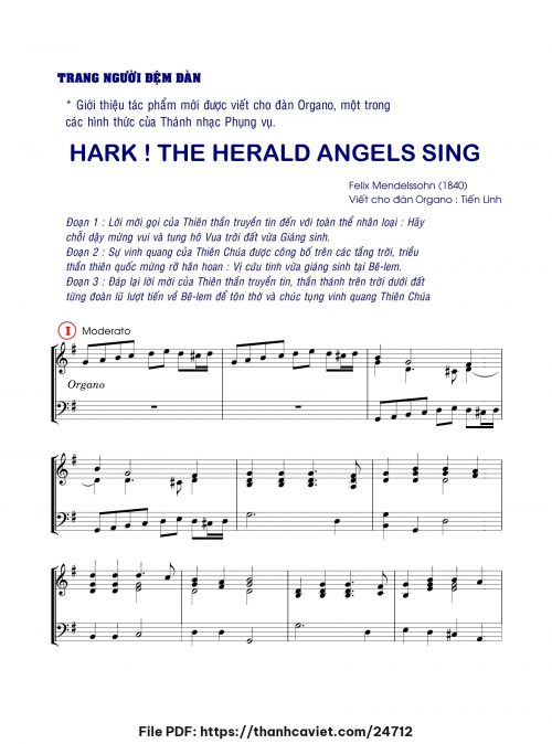 Hark the herrald angels sing - Tiến Linh - trang 1