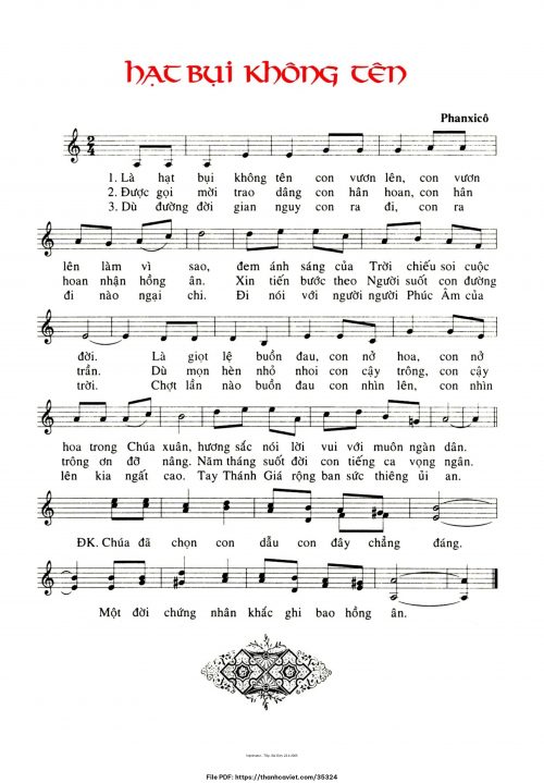 Hạt bụi không tên - Phanxicô - trang 1