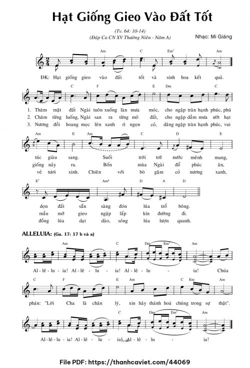 Hạt giống gieo vào đất tốt - Mi Giáng - trang 1