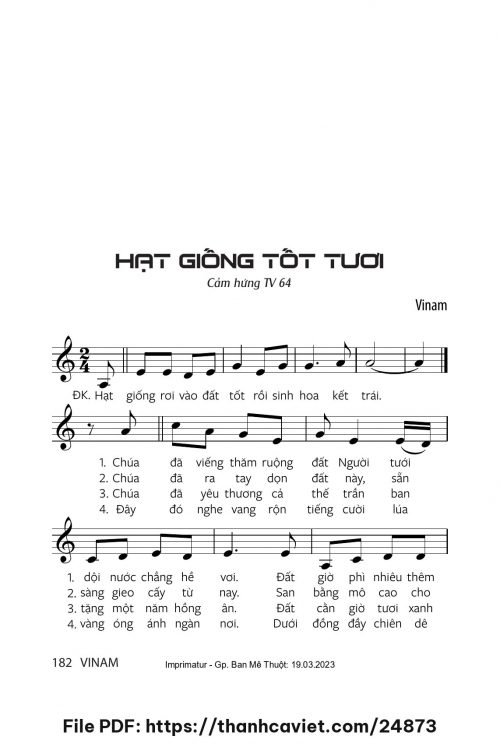 Hạt giống tốt tươi - Vinam - trang 1