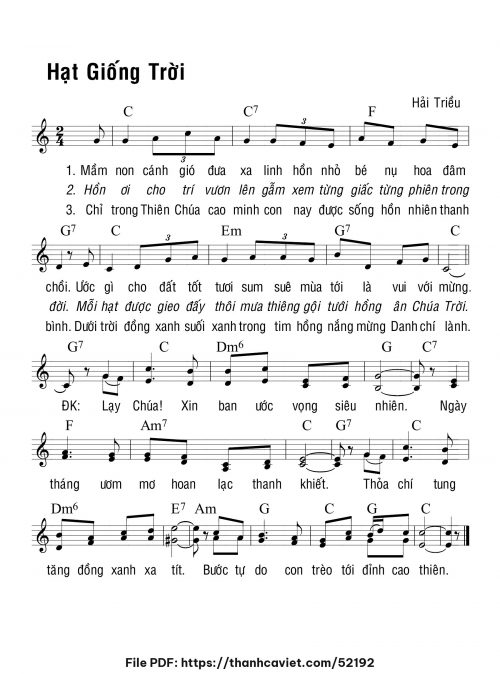 Hạt giống trời - Hải Triều - trang 1