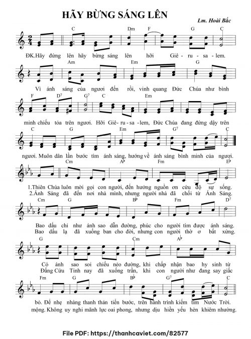 Hãy bừng sáng lên - Lm. Hoài Bắc, OP - trang 1