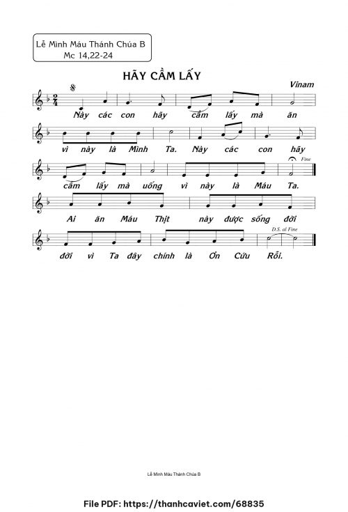 Hãy cầm lấy - Vinam - trang 1
