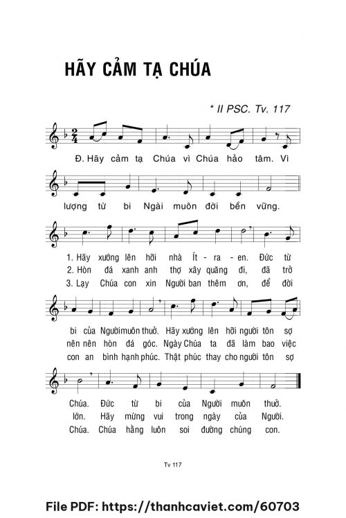 Hãy cảm tạ Chúa - Lm. La Thập Tự - trang 1