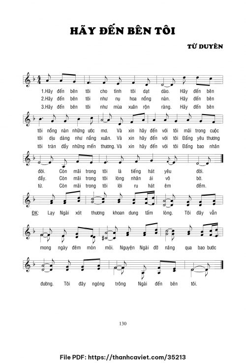Hãy đến bên tôi - Lm. Từ Duyên - trang 1