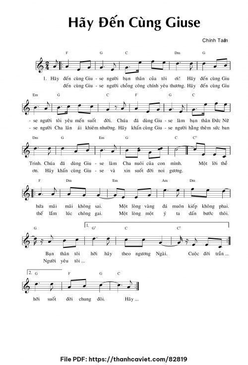 Hãy đến cùng Giuse - Chính Tâm - trang 1