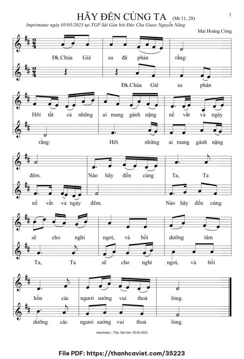 Hãy đến cùng Ta - Mai Hoàng Công - trang 1