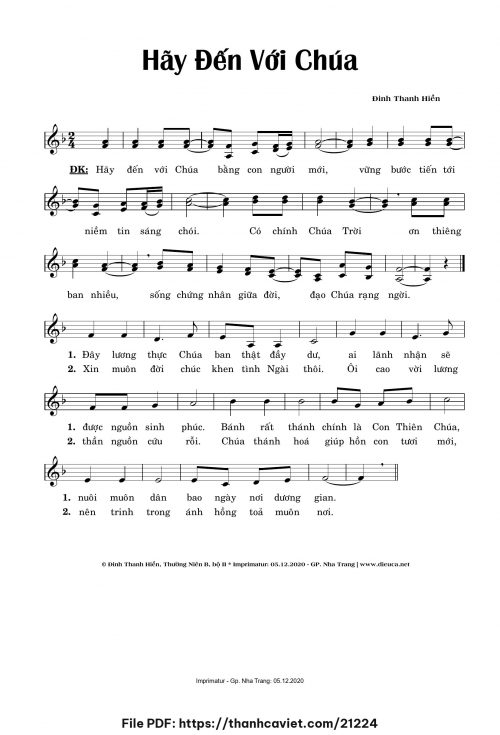 Hãy đến với Chúa - Đinh Thanh Hiền - trang 1
