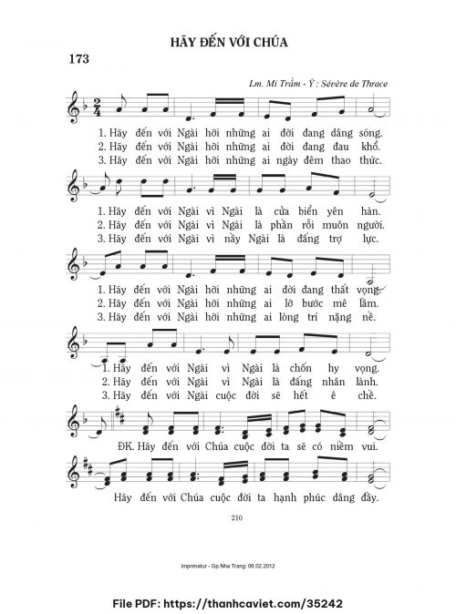Hãy đến với Chúa - Lm. Mi Trầm - trang 1