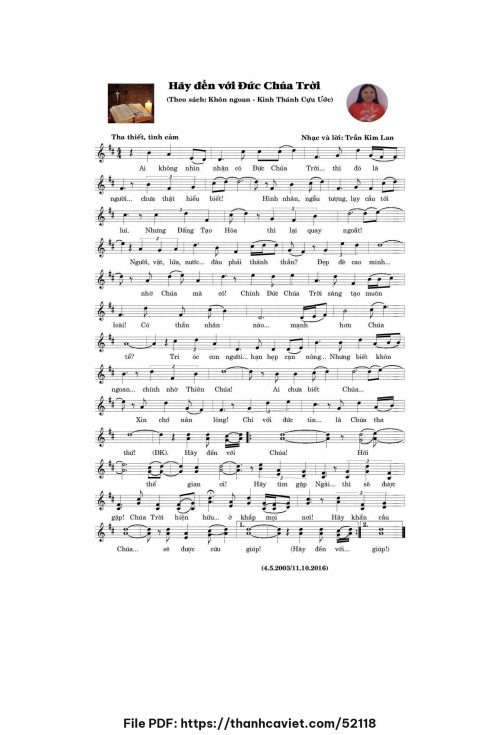 Hãy đến với Đức Chúa Trời - Trần Kim Lan - trang 1