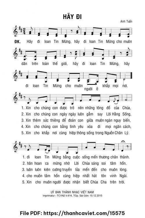 Hãy đi - Anh Tuấn - trang 1
