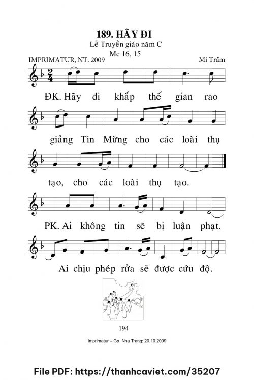Hãy đi [Lễ Truyền Giáo năm C] – - Lm. Mi Trầm - trang 1