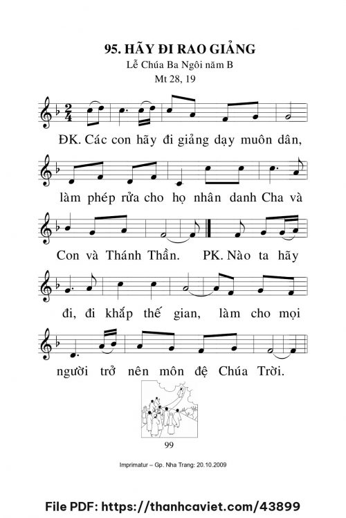 Hãy đi rao giảng [Lễ Chúa Ba Ngôi năm B] – - Lm. Mi Trầm - trang 1