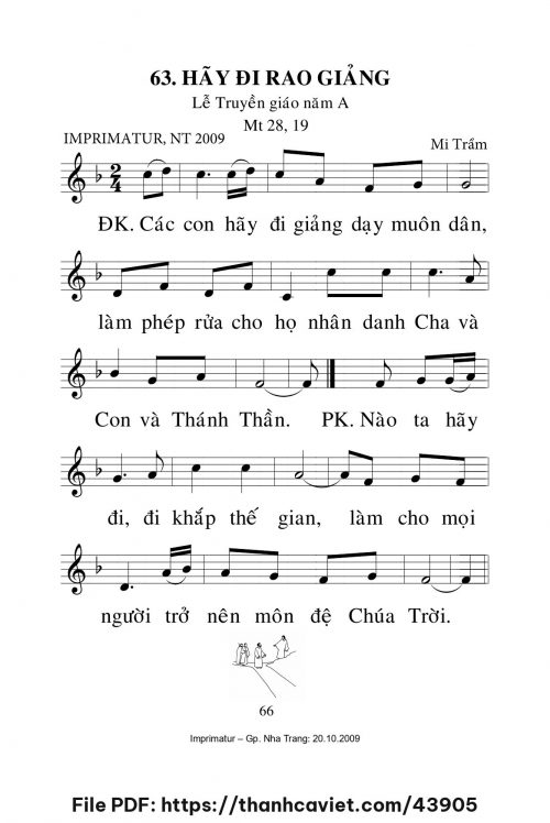 Hãy đi rao giảng [Lễ Truyền Giáo năm A] – - Lm. Mi Trầm - trang 1