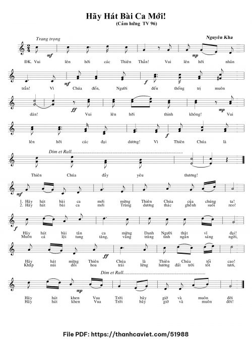 Hãy hát bài ca mới - Nguyên Kha - trang 1