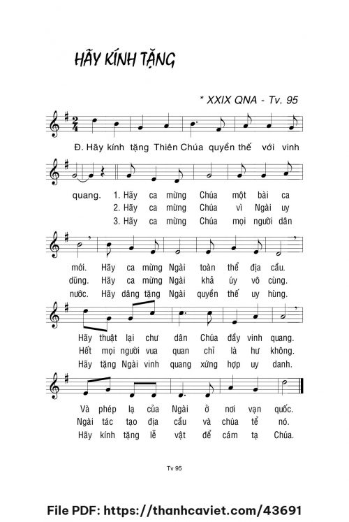 Hãy kính tặng - Lm. La Thập Tự - trang 1