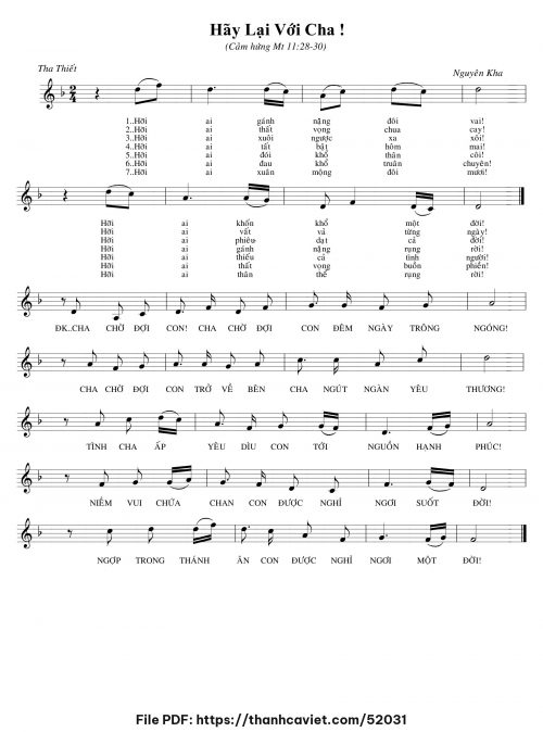 Hãy lại với Cha - Nguyên Kha - trang 1