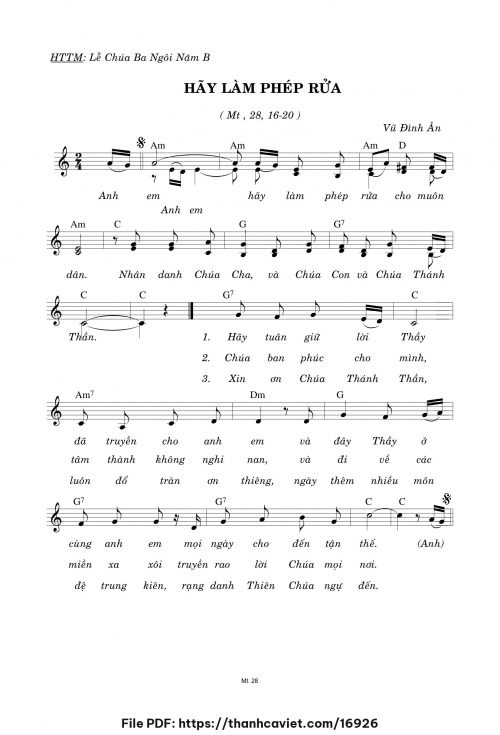 Hãy làm phép rửa - Vũ Đình Ân - trang 1