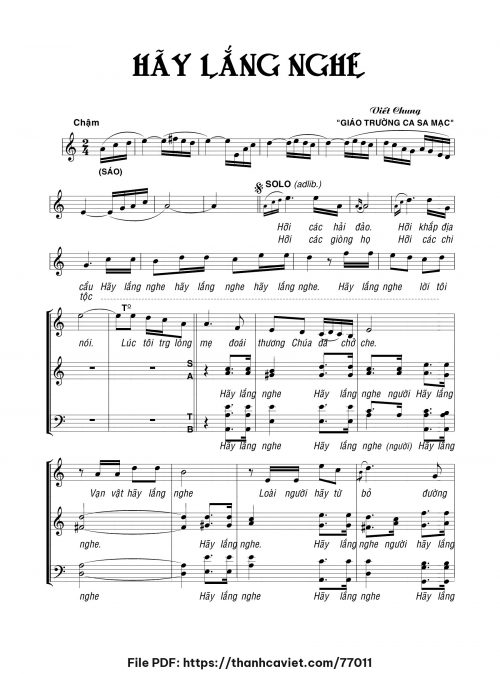 Hãy lắng nghe - Viết Chung - trang 1