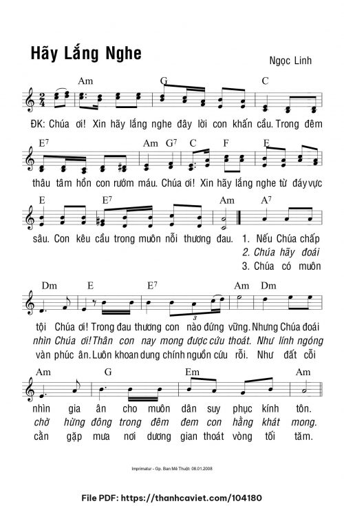 Hãy lắng nghe - Ngọc Linh - trang 1