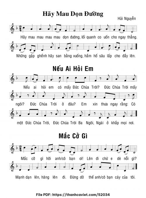 Hãy mau dọn đường - Hải Nguyễn - trang 1