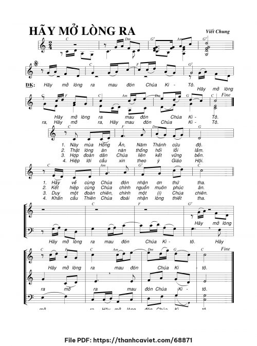 Hãy mở lòng ra - Viết Chung - trang 1