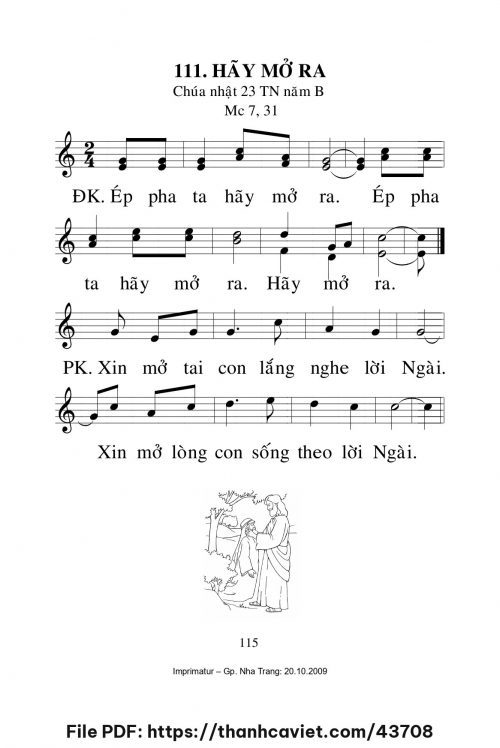 Hãy mở ra [CN23 TNB] – - Lm. Mi Trầm - trang 1