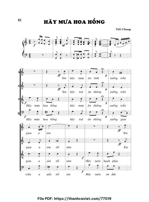 Hãy mưa hoa hồng - Viết Chung - trang 1
