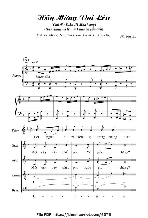Hãy mừng vui lên - Hải Nguyễn - trang 1