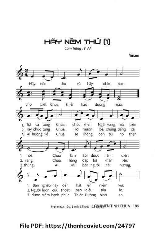 Hãy nếm thử 1 - Vinam - trang 1