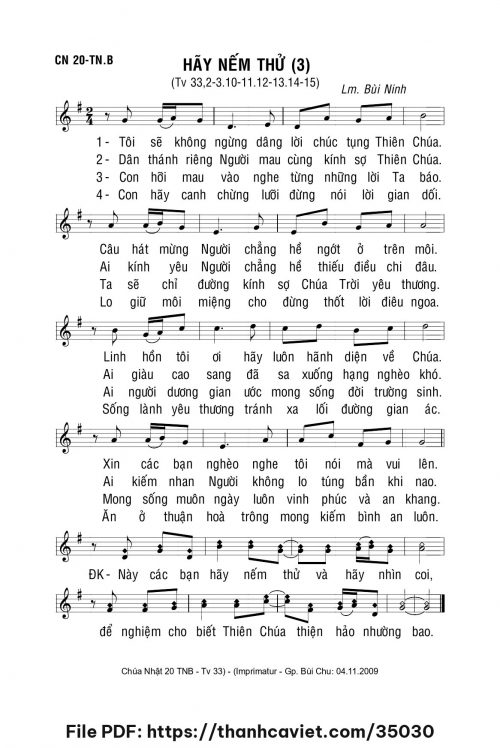 Hãy nếm thử 3 - Lm. Bùi Ninh - trang 1