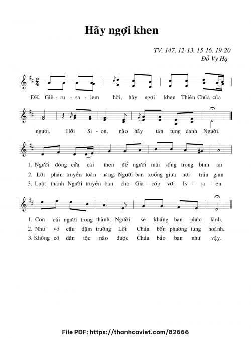 Hãy ngợi khen - Đỗ Vy Hạ - trang 1