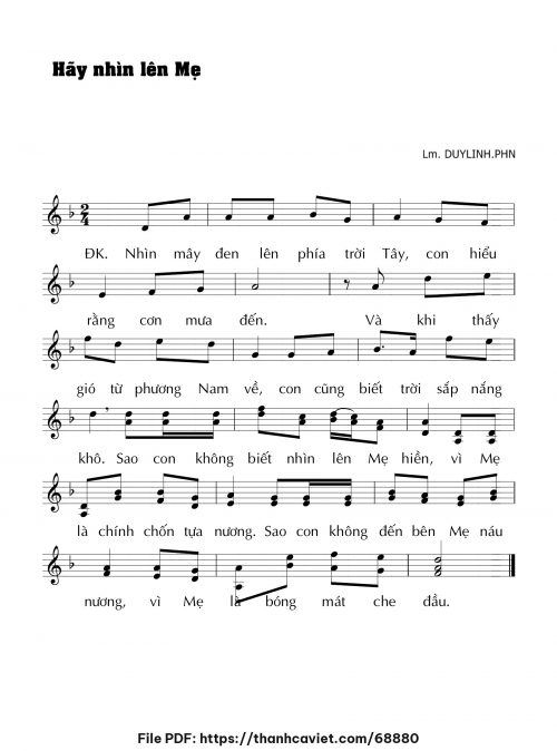 Hãy nhìn lên Mẹ - Lm. DUYLINH.PHN - trang 1