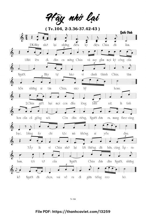 Hãy nhới lại - Quốc Vinh - trang 1