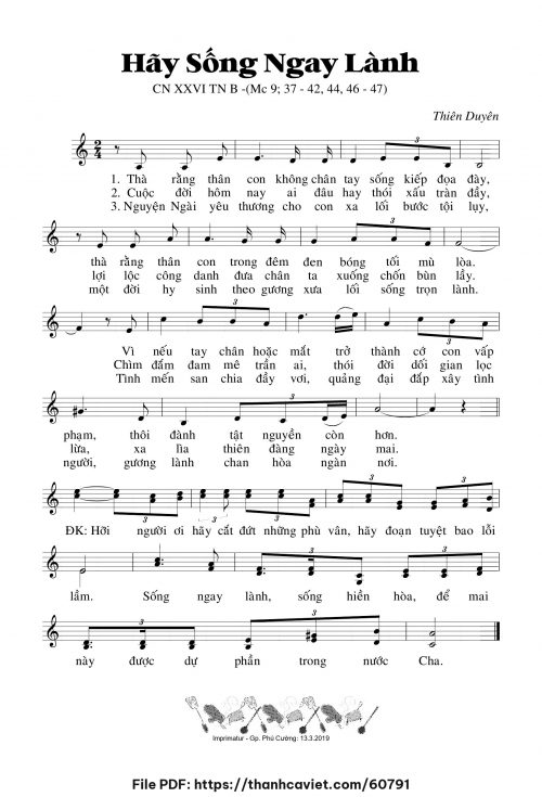 Hãy sống ngay lành - Thiên Duyên - trang 1